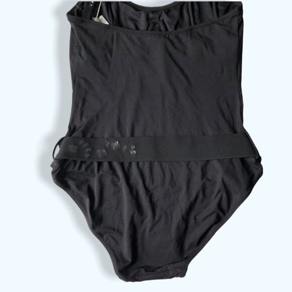 DKNY Women's Black One Piece Swimsuit with Belt - Picture 5 of 9